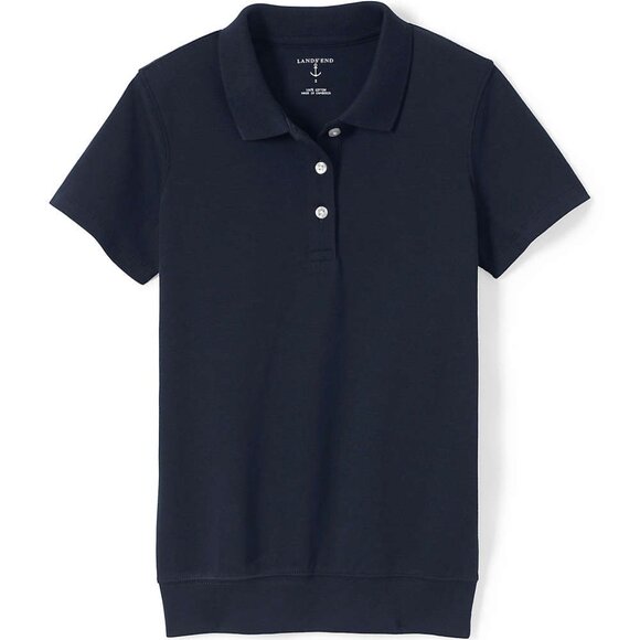 School Uniform Men's Short Sleeve Banded Bottom Polo Shirt, NWT - Picture 1 of 2
